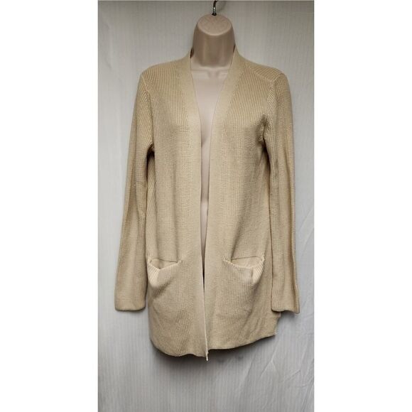 Gap Long Sleeve Open Cardigan Sweater Size Small Color Yellow - Picture 2 of 6